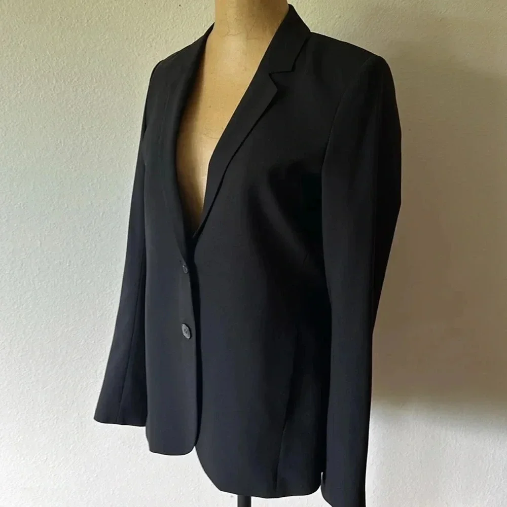 Theory sz 6 wool button close blazer excellent like new condition business work - Picture 1 of 9